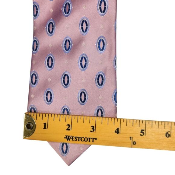 NEW Ziggurat 100% Silk Bubble Print Tie - Picture 3 of 3